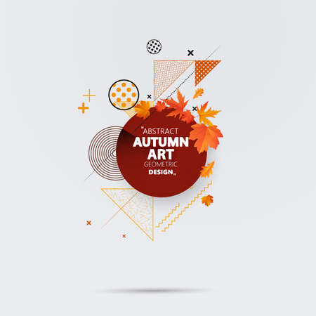 Autumn sale background for design use. Vector illustration.のイラスト素材