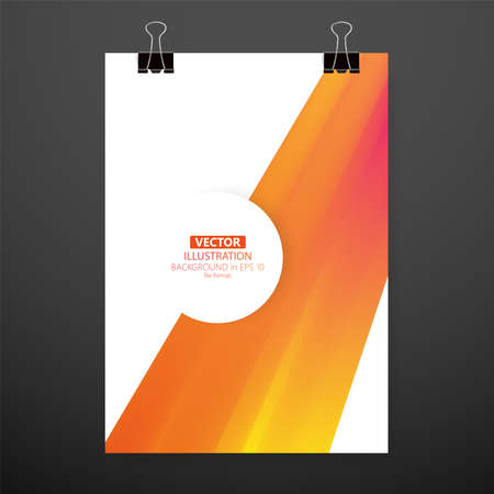 Modern abstract cover. Cool gradient waves composition. Eps10 vector.のイラスト素材