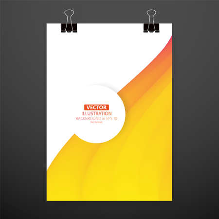 Modern abstract cover. Cool gradient waves composition. Eps10 vector.のイラスト素材
