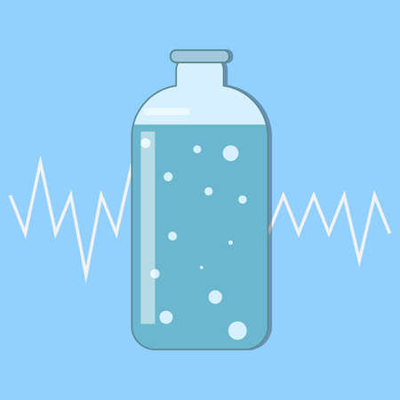 Water - healthy lifestyle design illustrationのイラスト素材