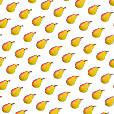 yellow pear seamless pattern background