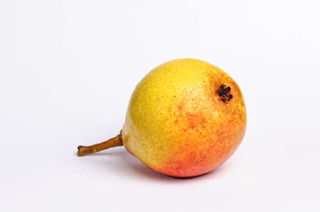 yellow pearls on white backgroundの写真素材