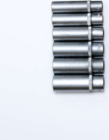 tool set, socket heads close-up