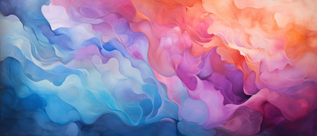Abstract watercolor background. Acrylic paint texture. Vector illustration.の素材