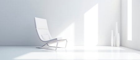 Modern bright interiors 3D rendering illustration mockup computer generated imageの素材