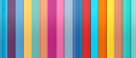 Colorful vertical stripes background. Vector illustration for your graphic design.の素材