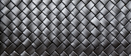 Metal weave texture. Abstract background for design. 3d rendering.の素材