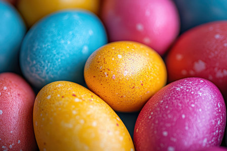Vibrant Easter eggs for celebration