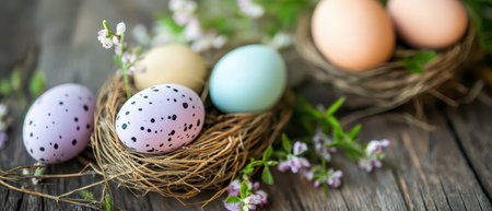 Easter eggs in nests this spring