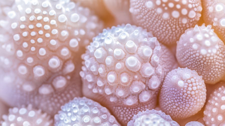 Various coral structures display a mesmerizing array of colors and textures under soft lighting showcasing the beauty of marine life.の素材