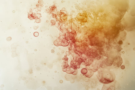 Swirling colors blend together creating a mesmerizing pattern of bubbles and hues evoking a sense of...