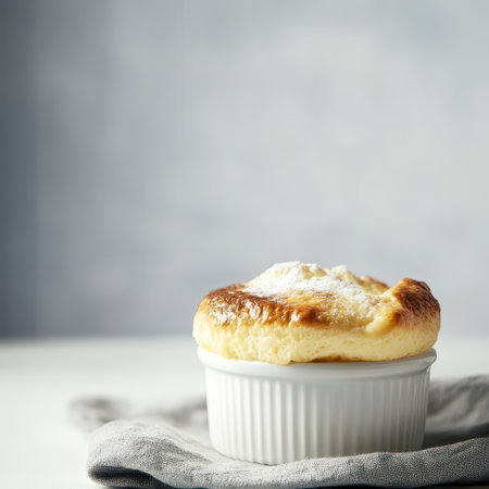 A freshly baked soufflの素材