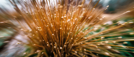 Vibrant garden with geometric shapes and a tilt shift effect celebrates the New Year showcasing unique textures and colors in fresh surroundings.の素材