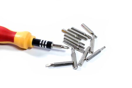 Tools on white background
