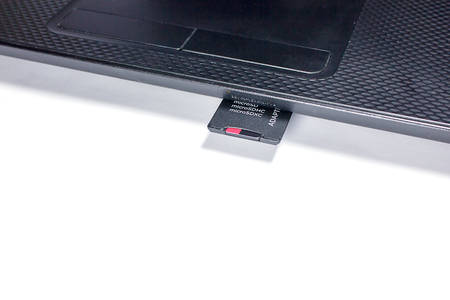 Micro SD Card with Micro SD Card to SD Card Adapterの写真素材