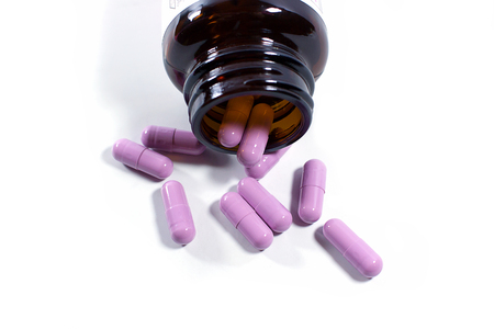 Vitamins extracted from grapes to nourish the skin. Packed in capsulesの写真素材