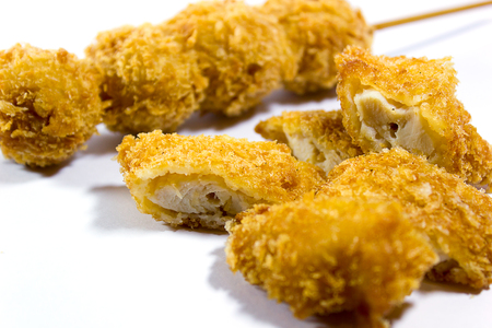 Appetizers is Batter-fried Chicken and Fish Ballの写真素材