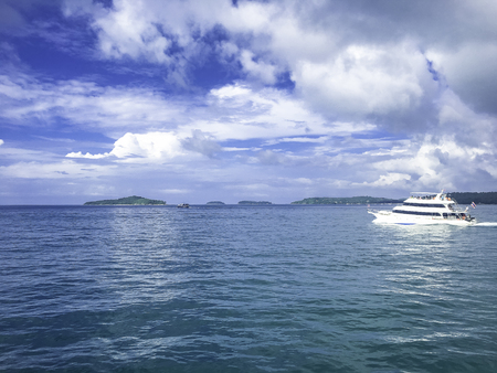 Beautiful landscape of Phuket islands and andaman sea in Thailand.の写真素材