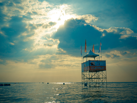 On Dec 10,2017. Jet ski world cup 2017 at Jomtien Beach in Chon Buri, Thailand.のeditorial素材