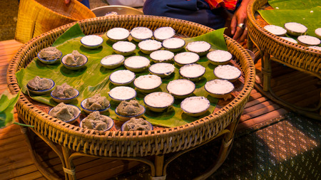 Thai Coconut Milk Custard -の写真素材