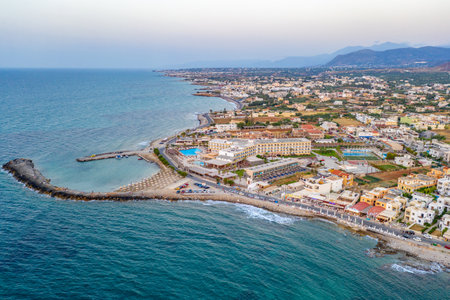 Aerial view of the city of Limassol, Cyprus.の写真素材