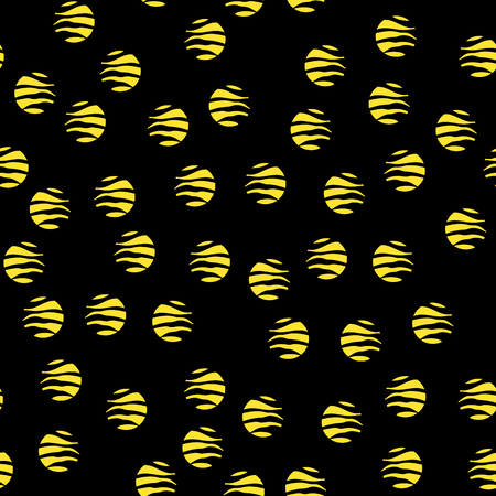 Abstract geometric seamless pattern with circles. Modern abstract design for packaging, cover, paper, fabric, interior decor, and other users. Vector illustrationのイラスト素材