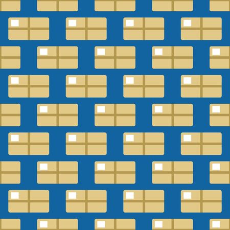 Seamless pattern with boxes and packages. Geometric pattern with repeating elements. Vector illustrationのイラスト素材