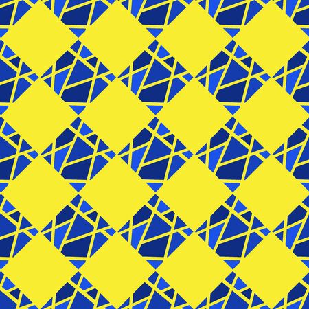 Straight lines seamless pattern. Mosaic background. Multicolor design of tiles, paper. Vector illustrationのイラスト素材