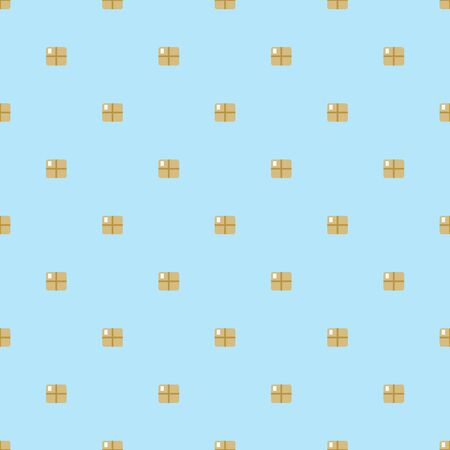 Seamless pattern with boxes and packages. Geometric pattern with repeating elements. Vector illustrationのイラスト素材