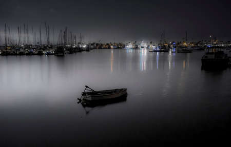 Boat in lonely watersの写真素材