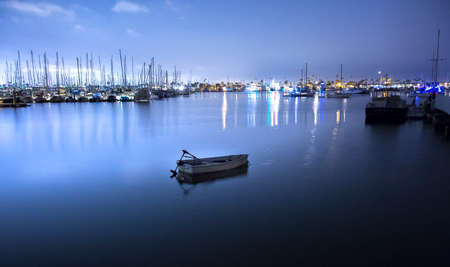 Boat in lonely watersの写真素材