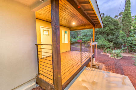 Outdoors in Southern California homes ready for real estate listingsの写真素材