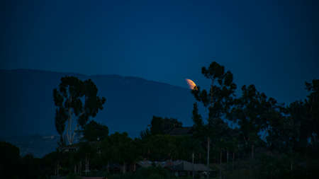 The 2014 blood moon in San Diego California