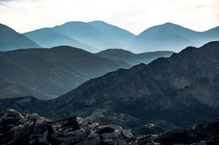 Off trail views with a telephoto lensの写真素材