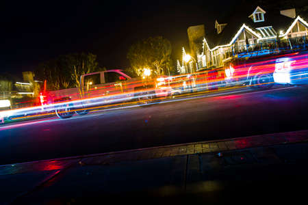 Shot in Carlsbad California at night long exposureの写真素材