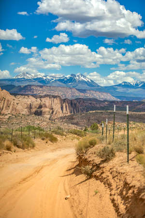 Off roading views of Moab, Utahの写真素材