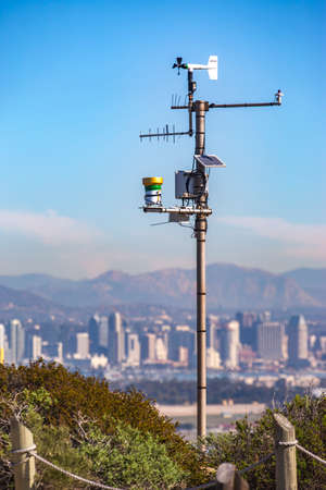 San Diego cityscape from the Cabrillo Monumentの写真素材