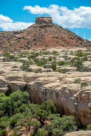 Off road vehicle views of Moab Utah trails on bright sunny daysの写真素材