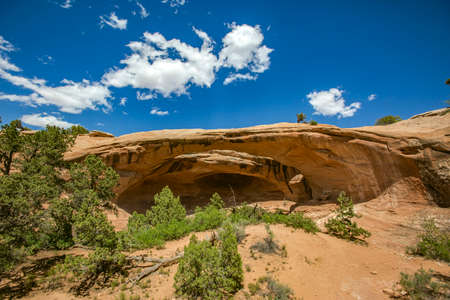 Off road vehicle views of Moab Utah trails on bright sunny daysの写真素材