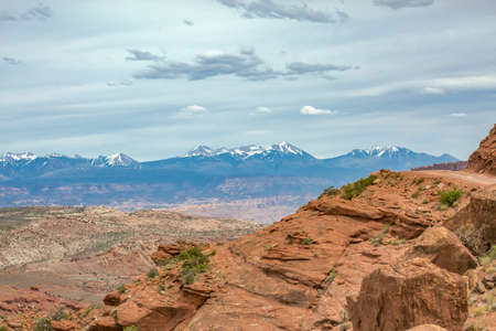 The sandy views of off-road trailsの写真素材