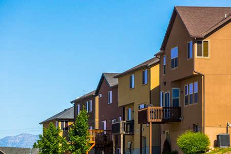 Townhouses in Utah Valleyの写真素材