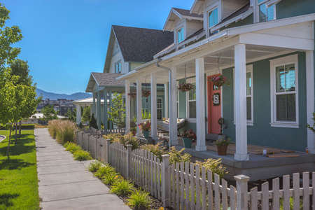Community area with homes and trees