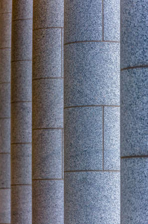 Detail view of large stone columnsの写真素材
