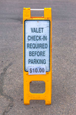 Signs depicting and communicating a message through writtenn text and font in Utah Valleyの写真素材