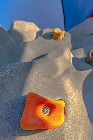 Close up of climbing stones on playground Utahの写真素材