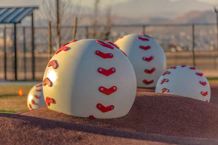 Large baseball climbing toys in Utah Valley