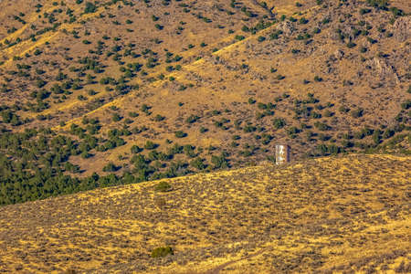 Slopes of Bald Mountain in Utah on a sunny dayの写真素材