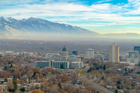 Utah State Capital Building in Salt Lake Cityの写真素材