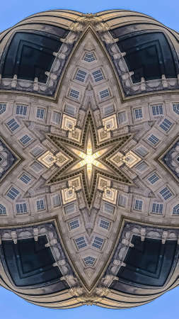 Vertical frame Big ball made from the dome of the State Capitalの写真素材
