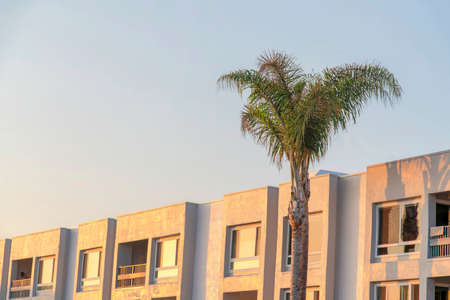 Modern rental complex building at Oceanside, California